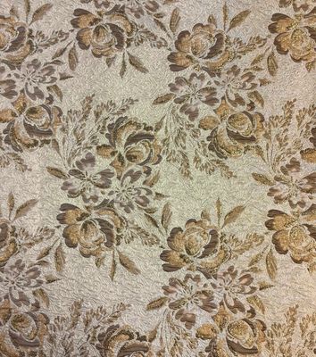 Multi-Gold Flowers Brocade