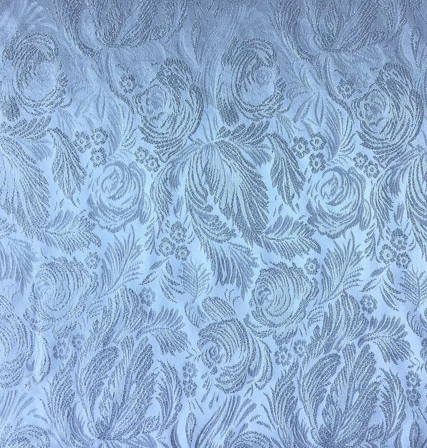 Brocade- Silver Metallic