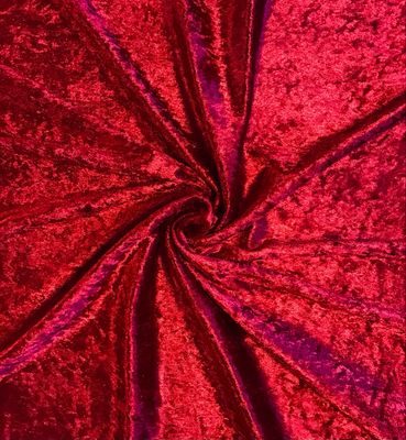 Crushed Velvet- Red