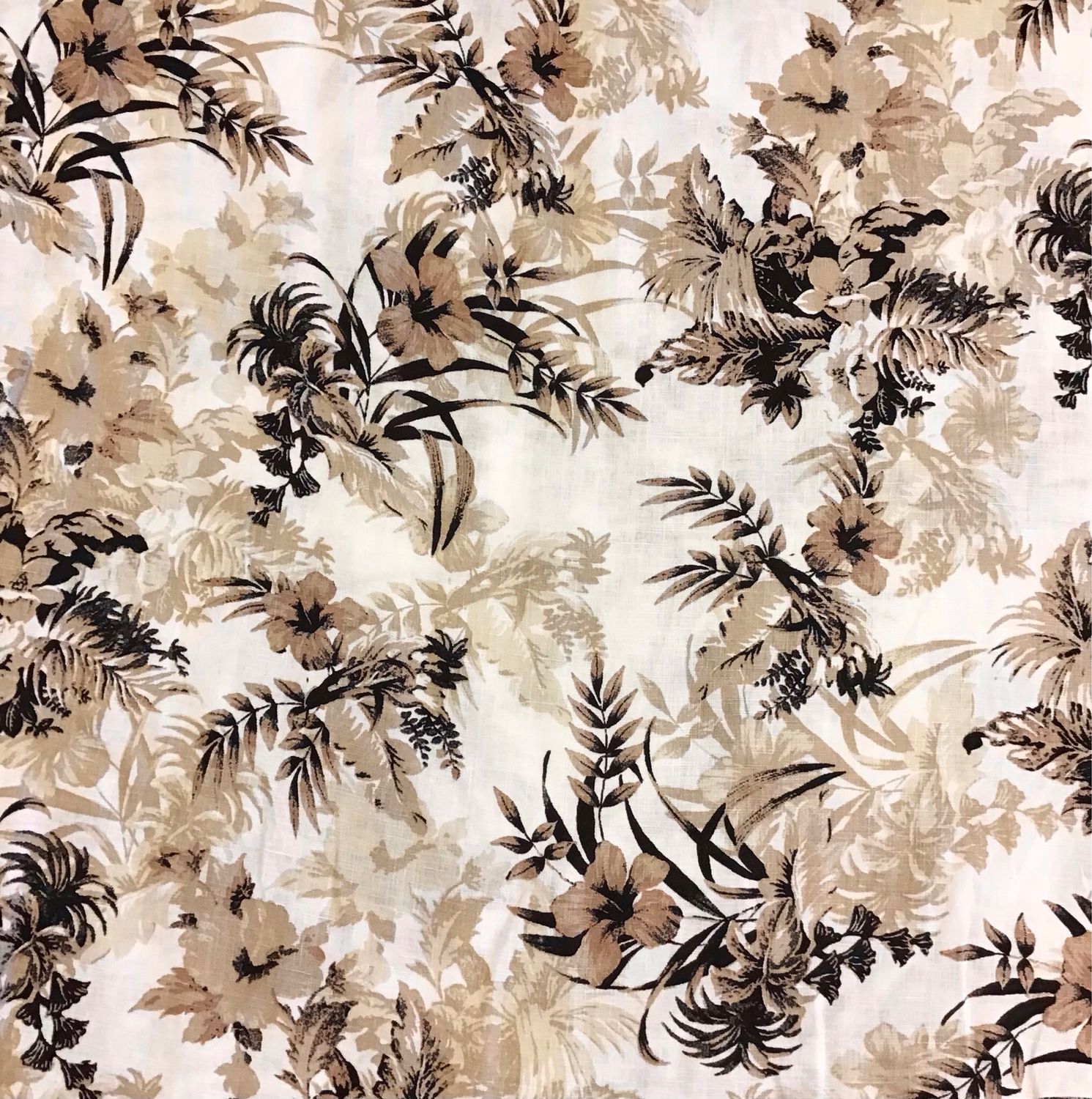 Natural Floral Linen