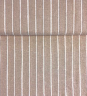 Latte And White- Linen Viscose