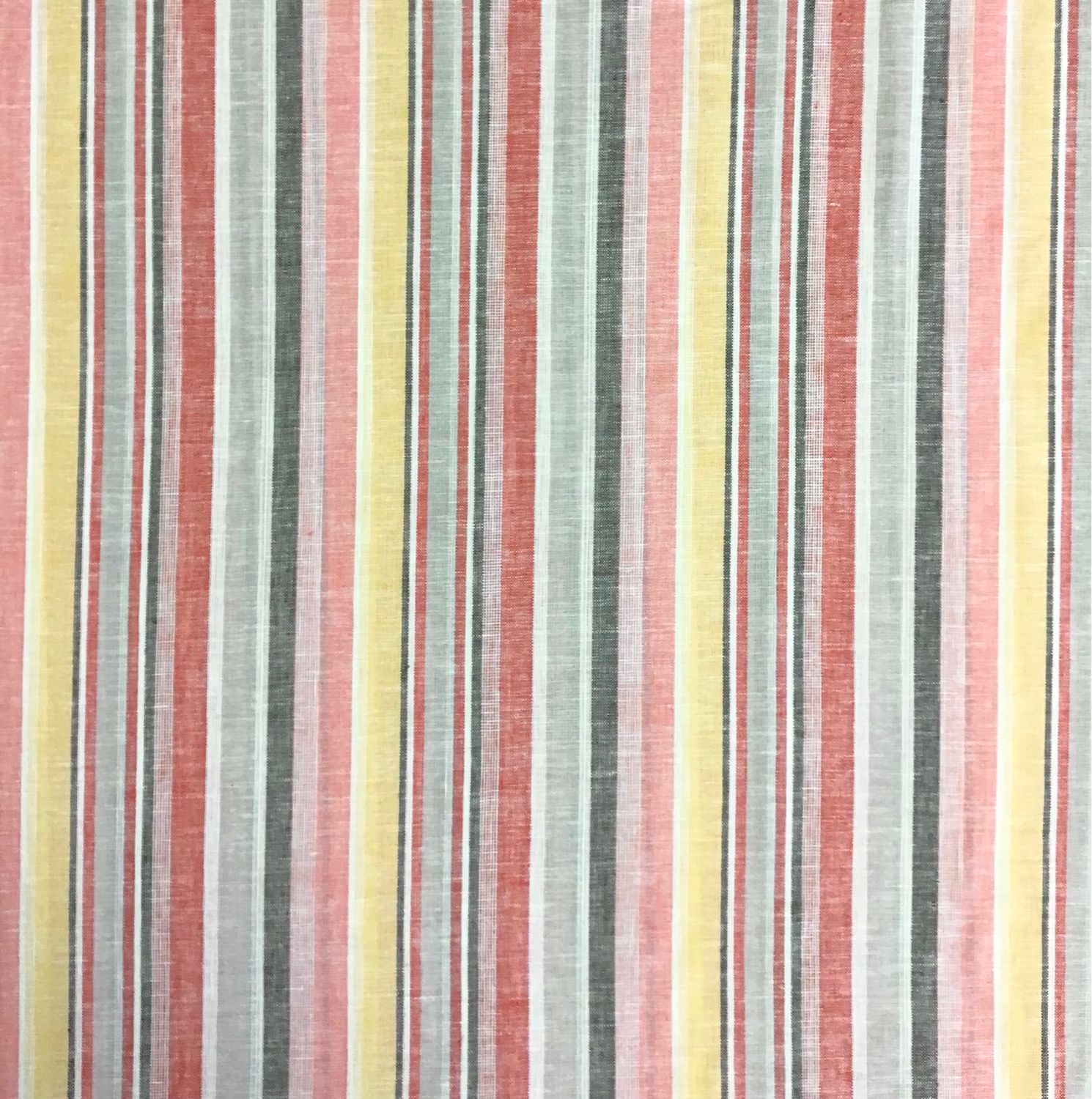 Cotton Linen Mix- Pink/ Buttermilk