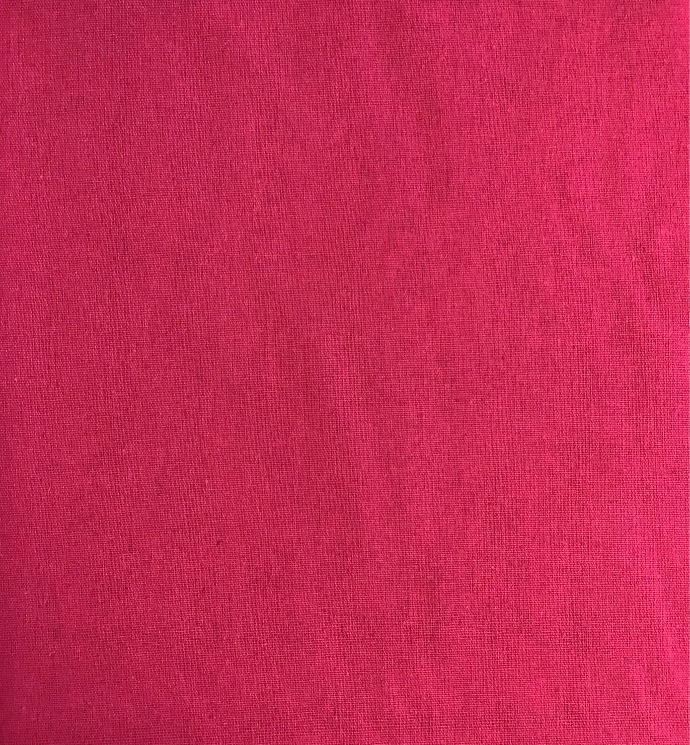 Cotton Linen Mix- Cerise