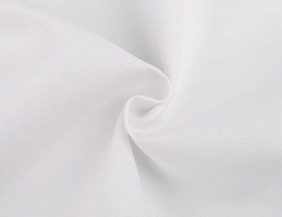 Linen Viscose Mix- White