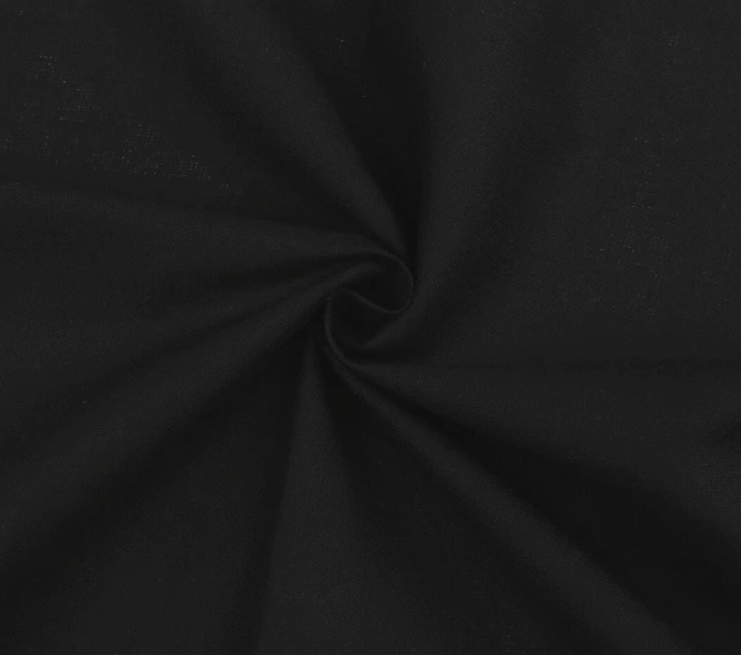 Linen Viscose Mix- Black