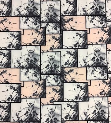 Patterned Scuba- Peach