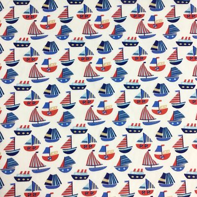 Polycotton- Sailboats