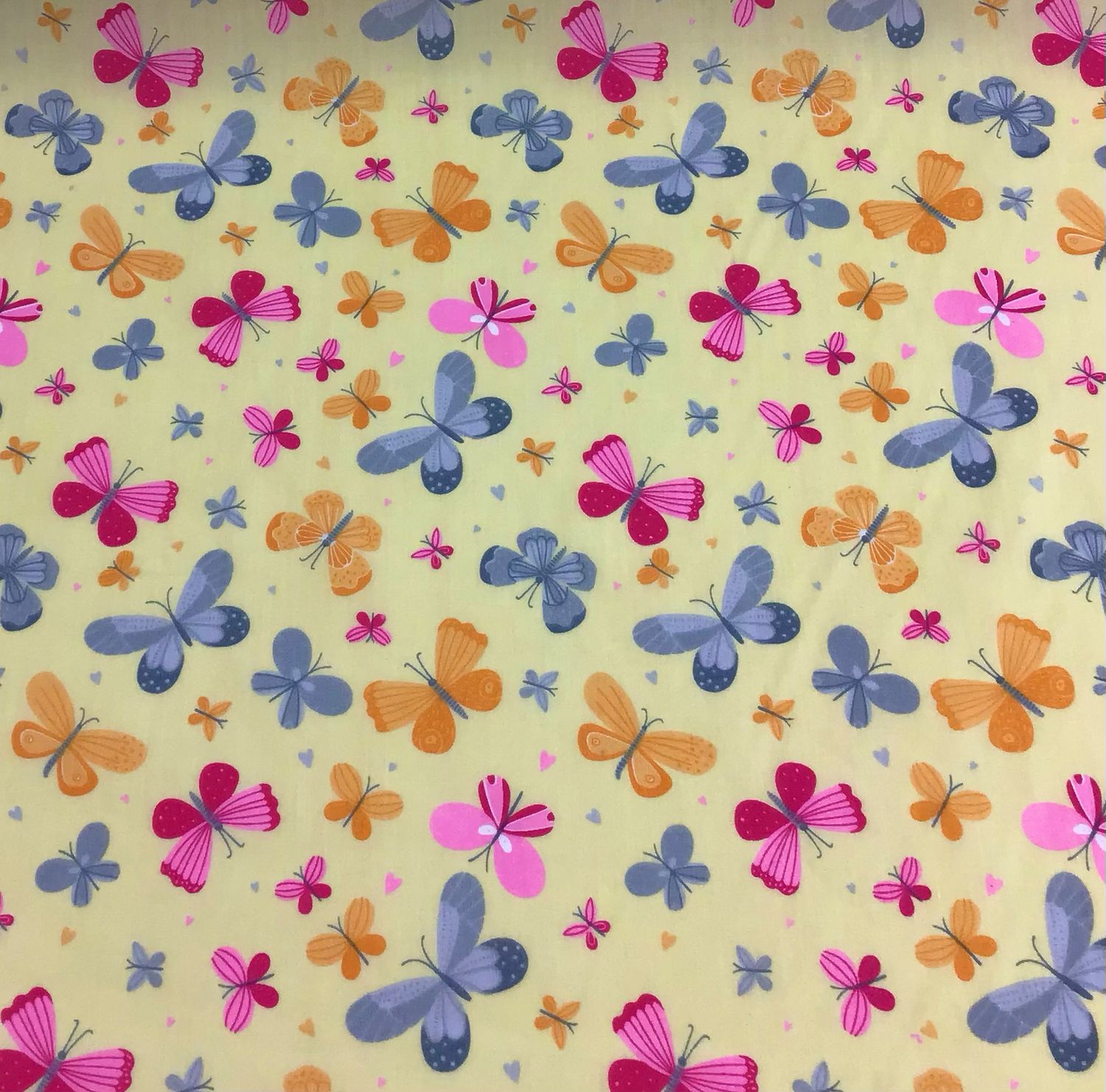 Polycotton-Butterflies