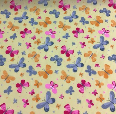 Polycotton-Butterflies