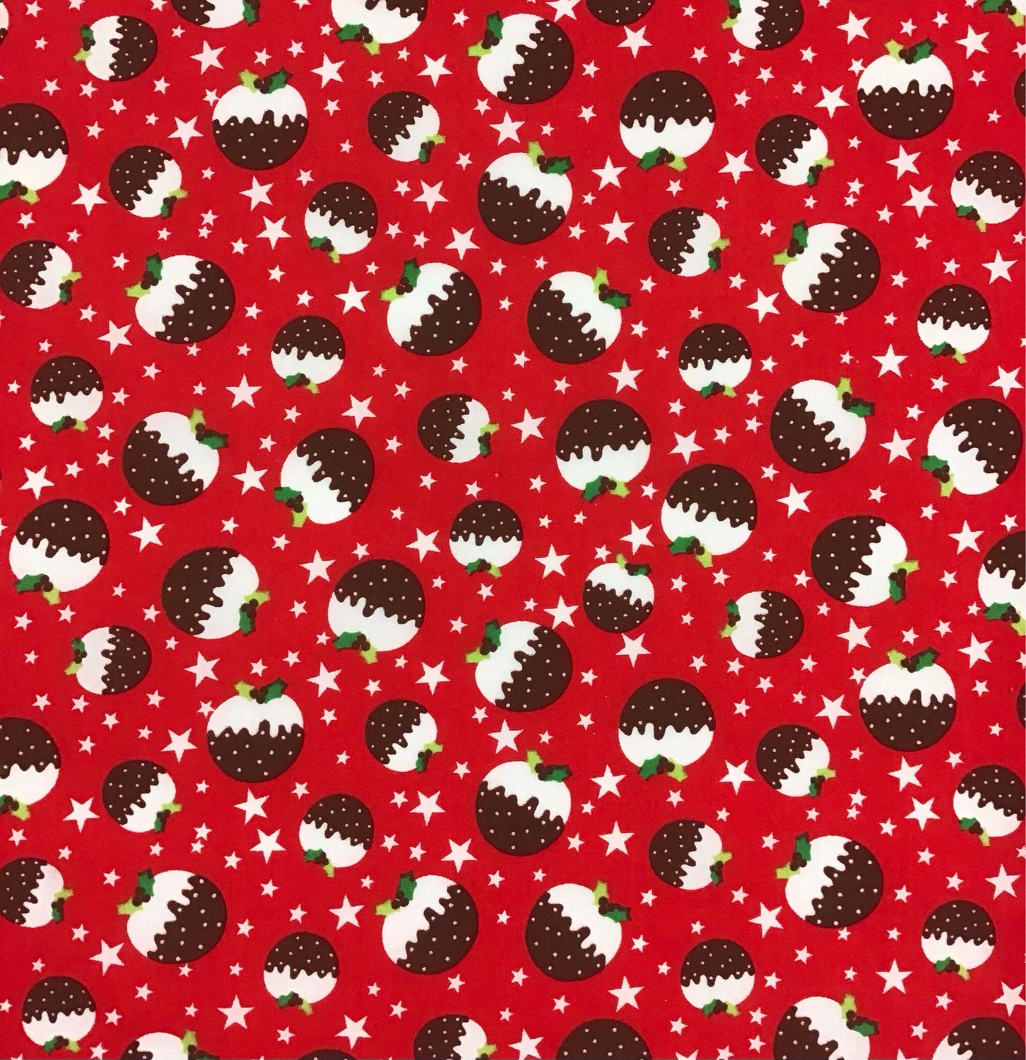Polycotton- Christmas Pudding