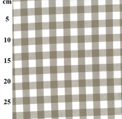 17mm Yarn Dyed Cotton Gingham- Sand