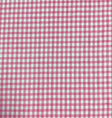 Gingham 1/4” Pink-cotton