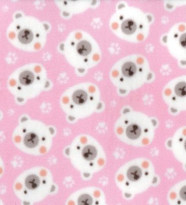 Anti-Pil Fleece Pink Teddy