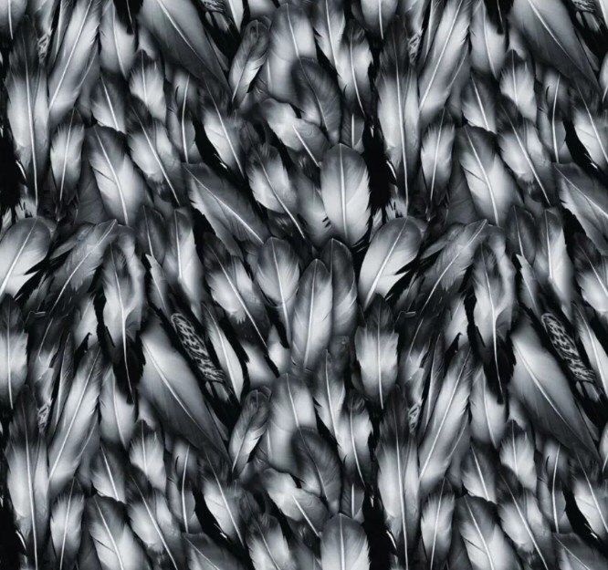 Strokes Of The Wild- Grey Feathers
