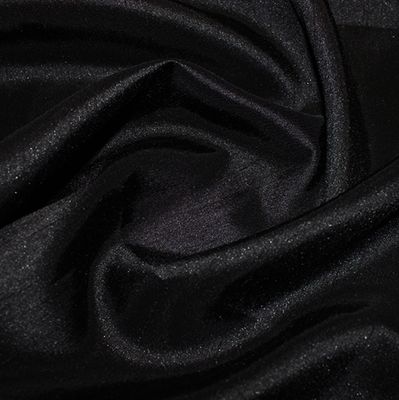 Shantung Satin- Black