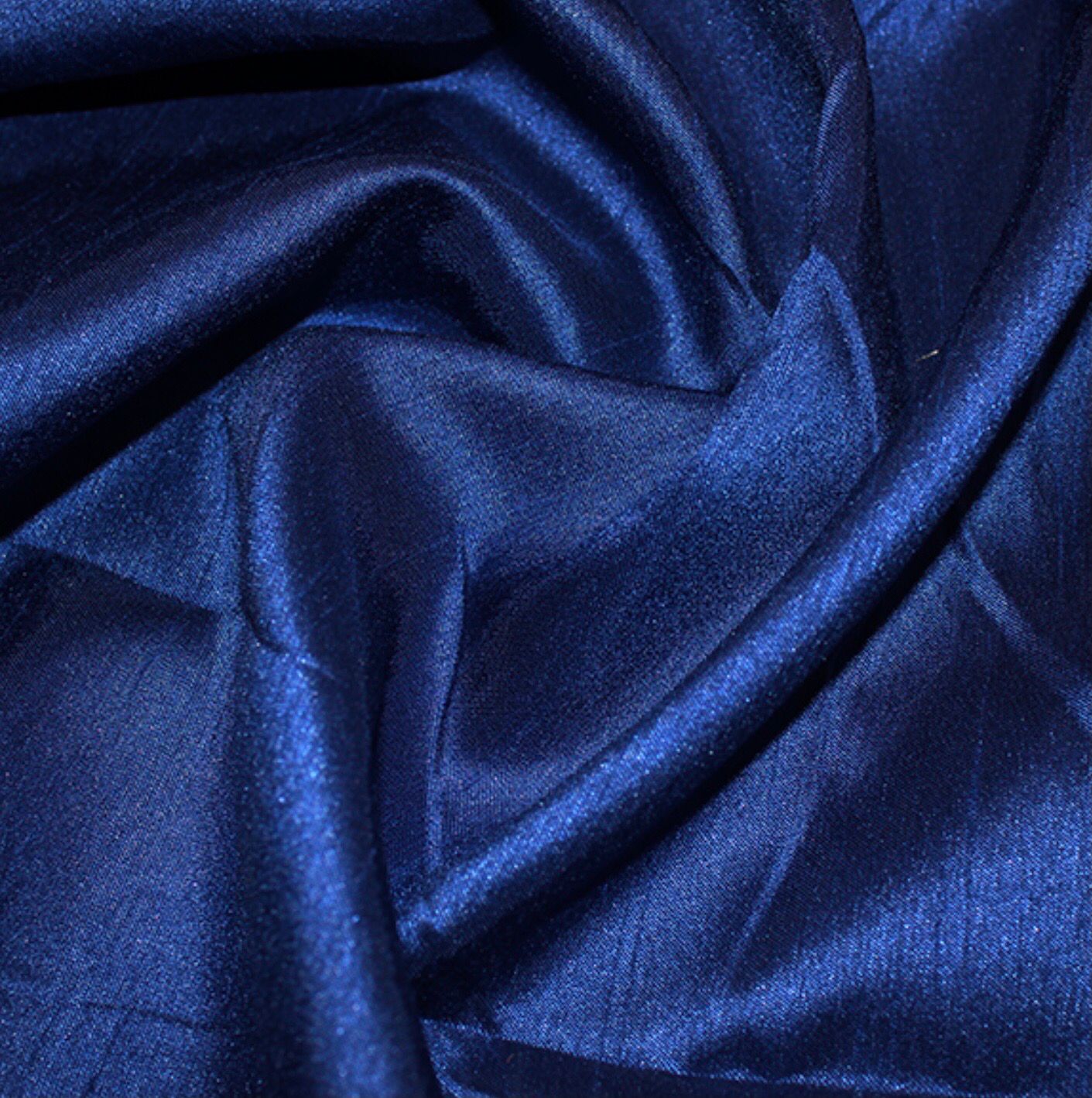 Shantung Satin- Navy