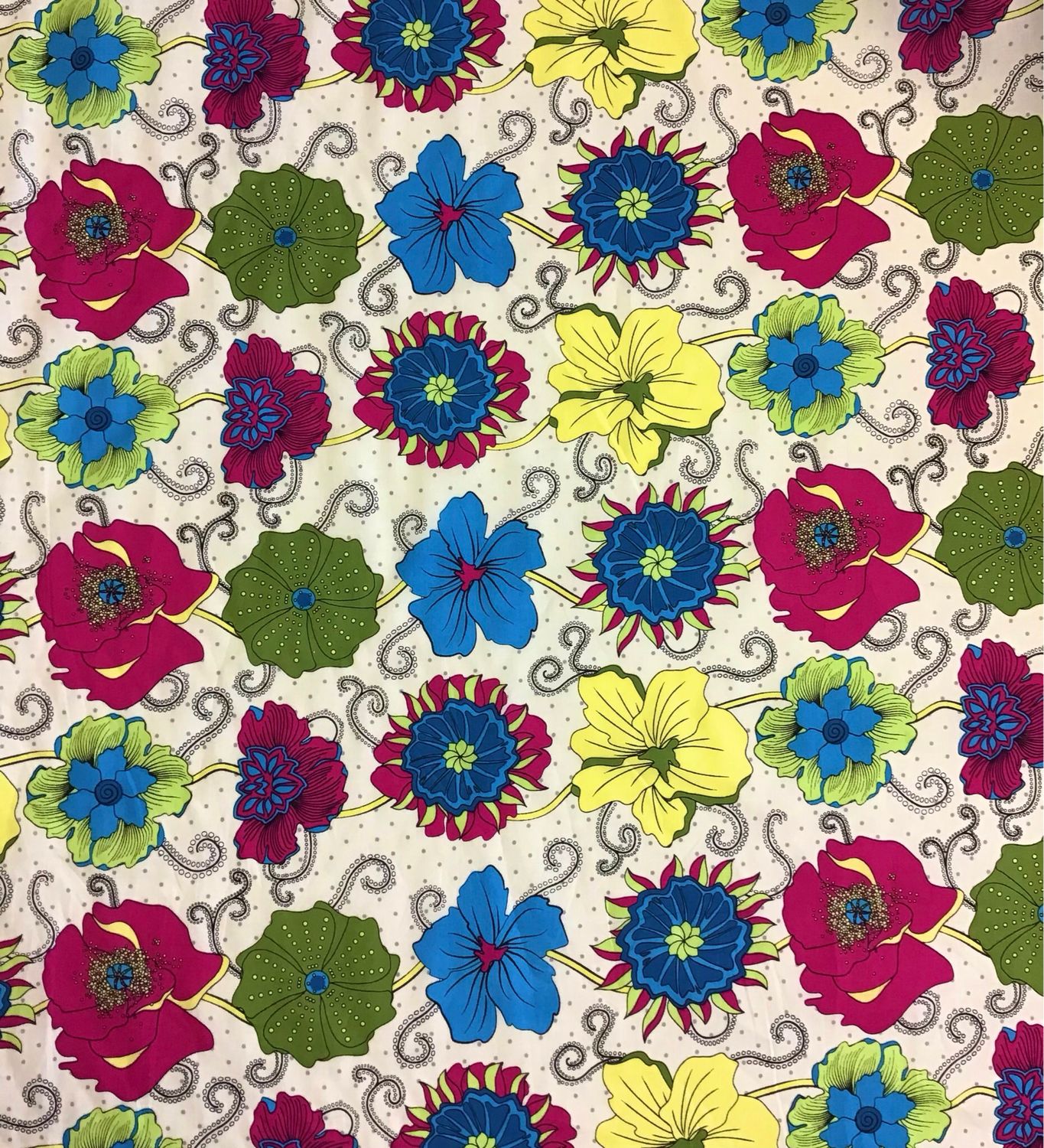 Vibrant Flowers On White