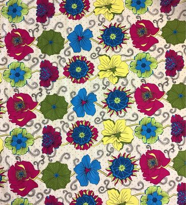 Vibrant Flowers On White