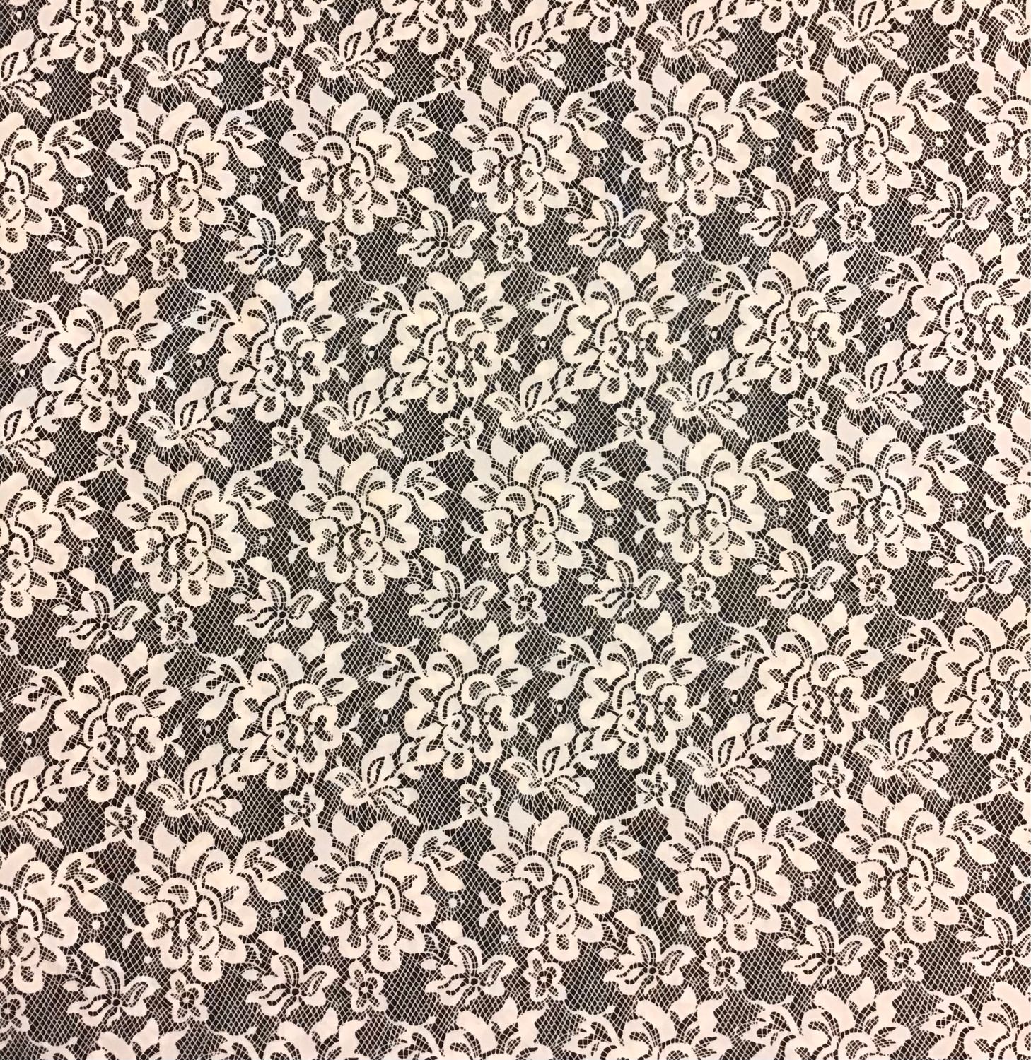 Lace Print Cotton Poplin