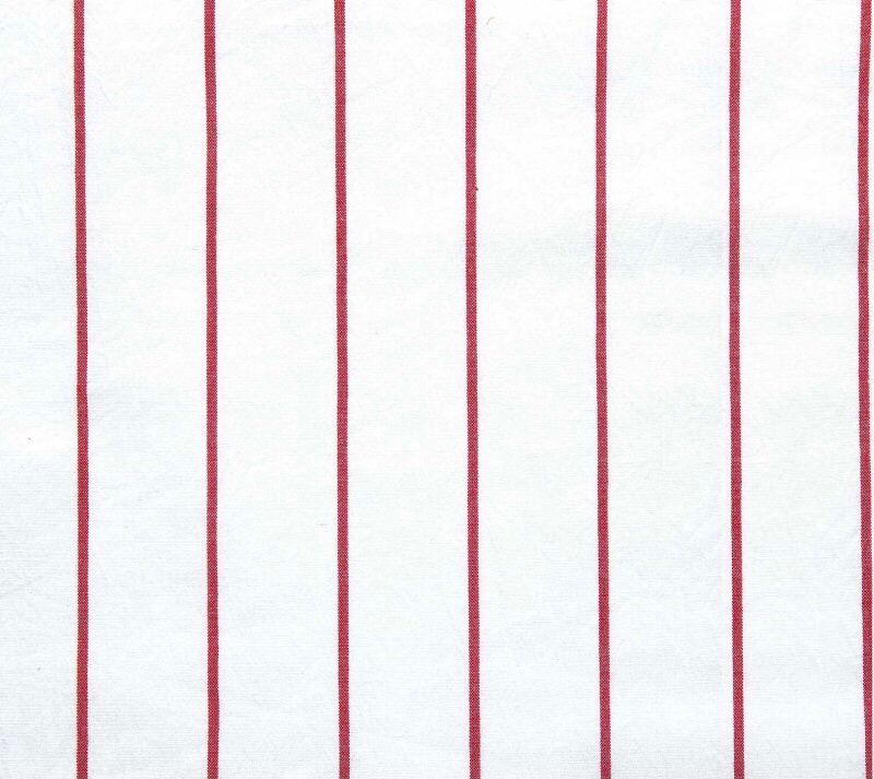 Cotton Satin- Red/ White Stripe