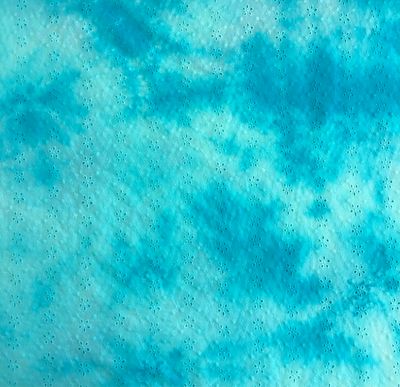 Broderie Anglais- Tie Dye Turquoise