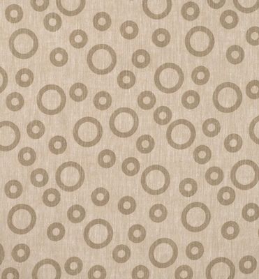 Cotton Linen Mix- Circles Sand