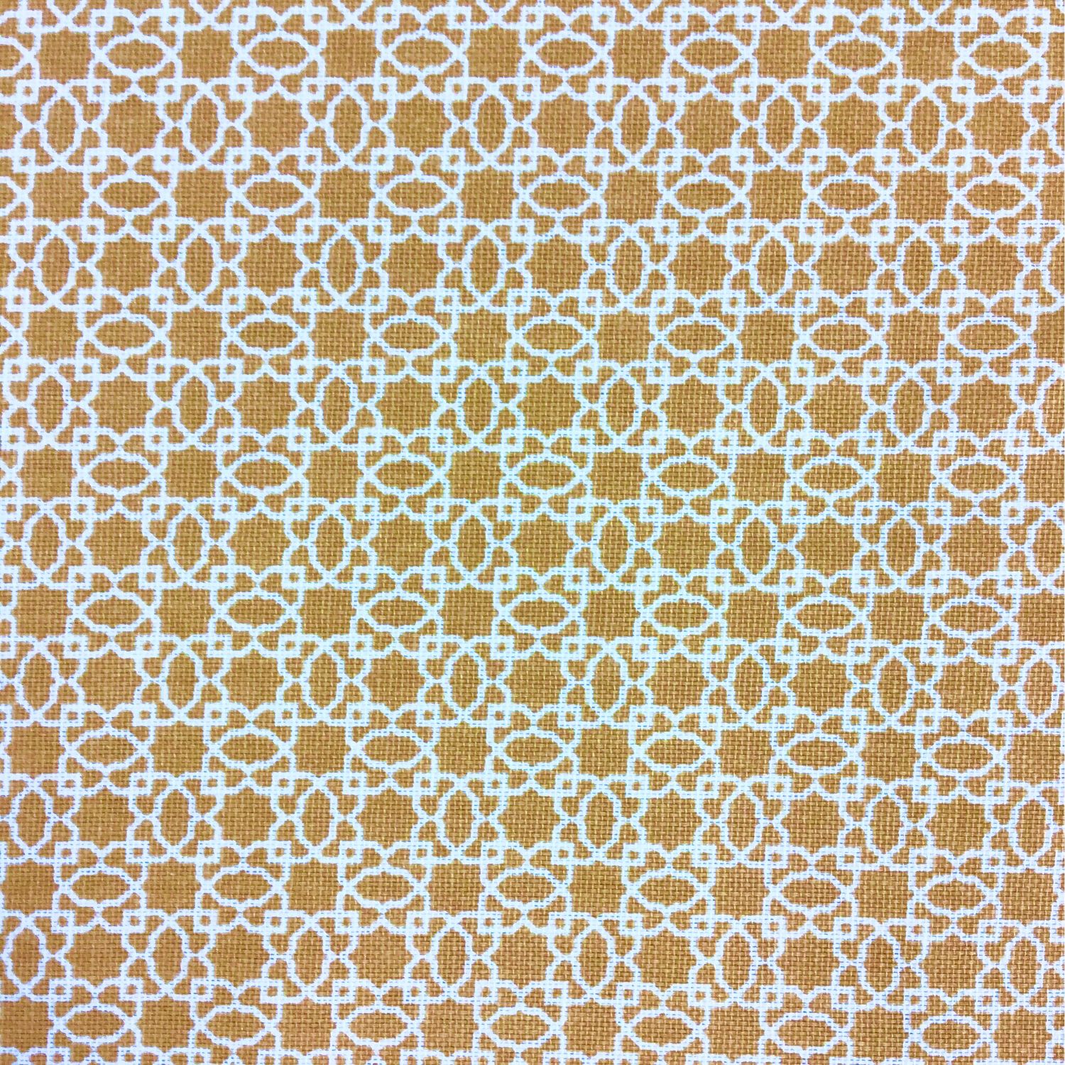 White Pattern On Orange