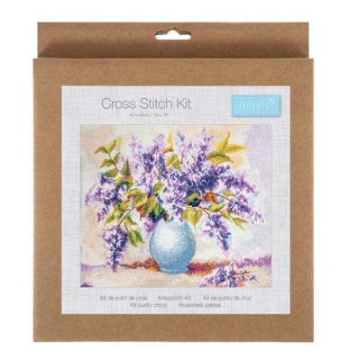 Counted Cross Stitch Kit- Lilacs