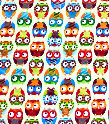 Canvas- Multicoloured Owls