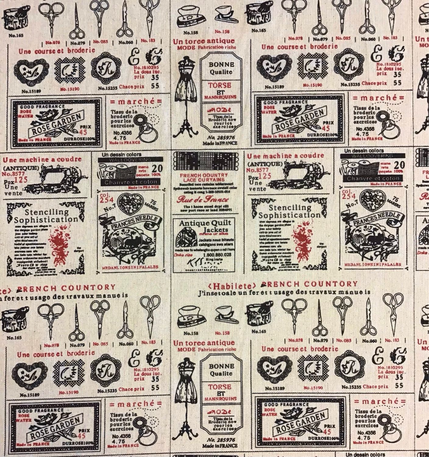French Haberdashery Adverts
