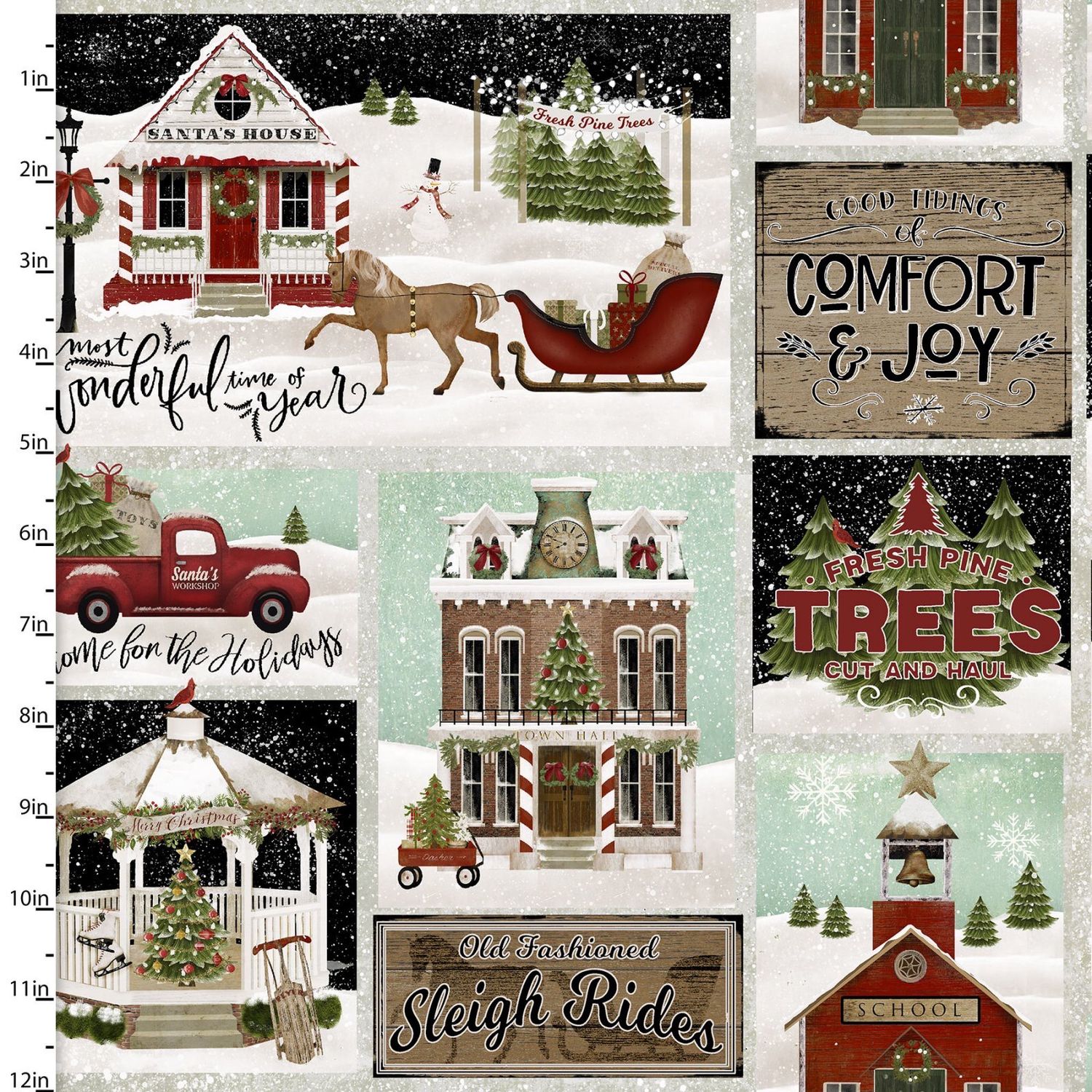 Home For The Holidays- Picture Patches