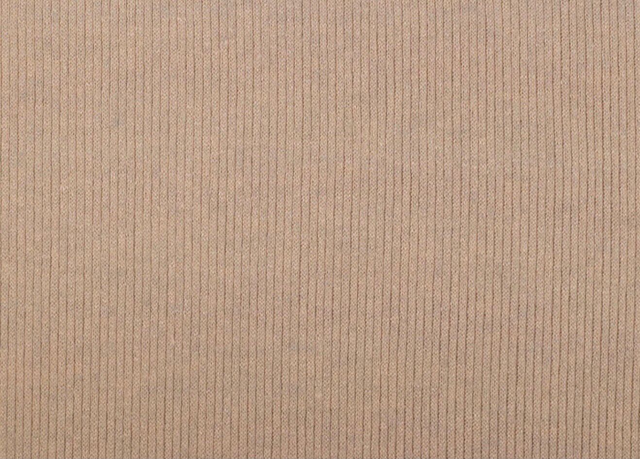 Ribbed Cotton Knit- Light Beige Ribbed Cotton Knit- Light Beige
