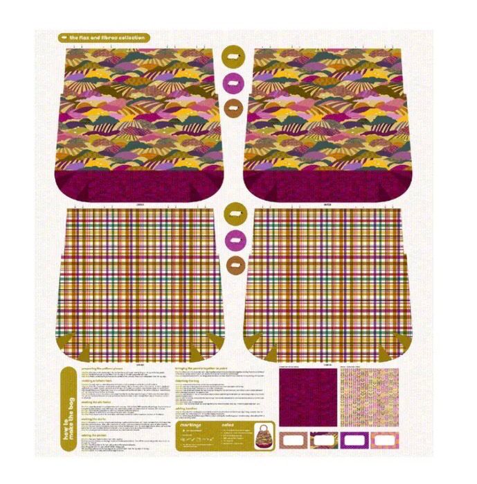 Flax And Fibres- Bag Panel Flax And Fibres- Bag Panel