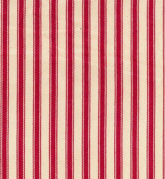 Canvas Ticking Strips- Red Canvas Ticking Strips- Red