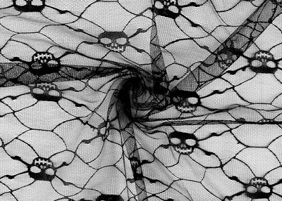 Skulls On Net- Black Skulls On Net- Black