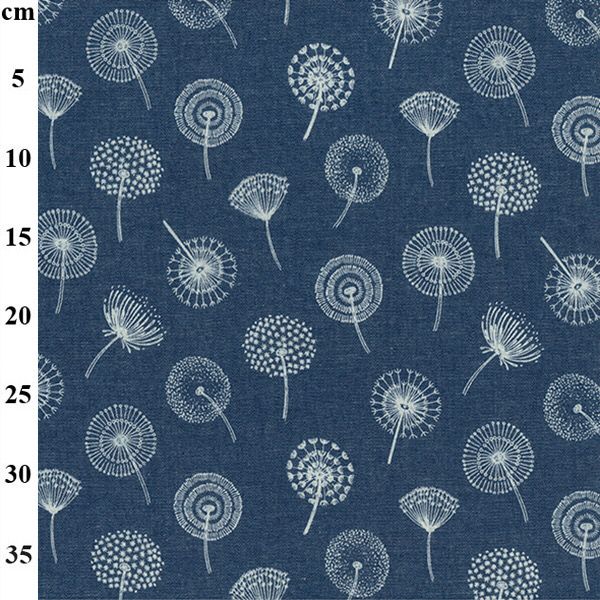 Lightweight Denim Print- Dandelion