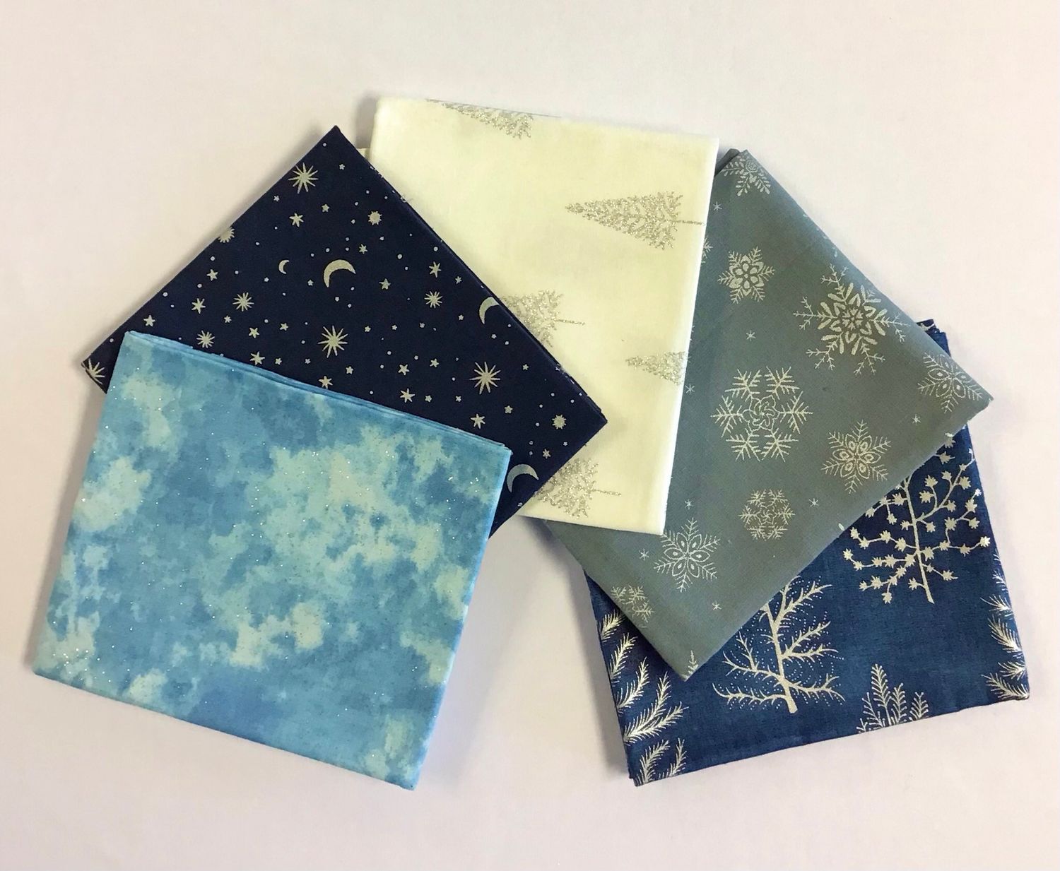 Blue Christmas Fat Quarter Bundle Blue Christmas Fat Quarter Bundle