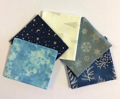 Blue Christmas Fat Quarter Bundle