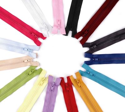 Plastic, Open End Zips
