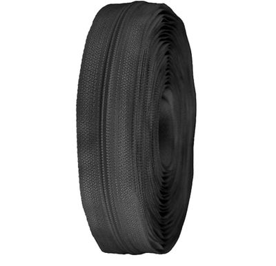 Continuous Nylon Zip 3mm- Black Continuous Nylon Zip 3mm- Black