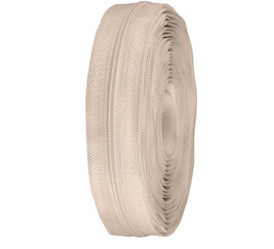 Continuous Nylon Zip 3mm- Cream Continuous Nylon Zip 3mm- Cream
