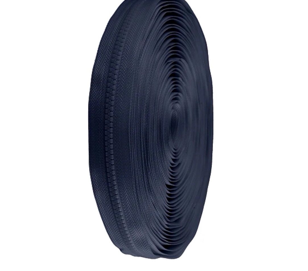 Continuous Plastic Zip 5mm- Navy