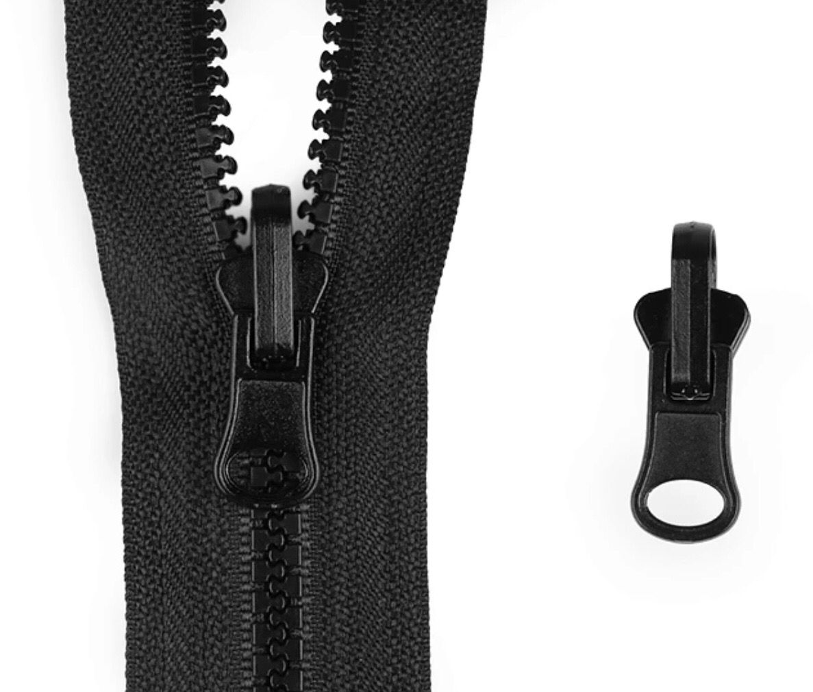 Reversible Sliders For Plastic 5mm Zip- Black