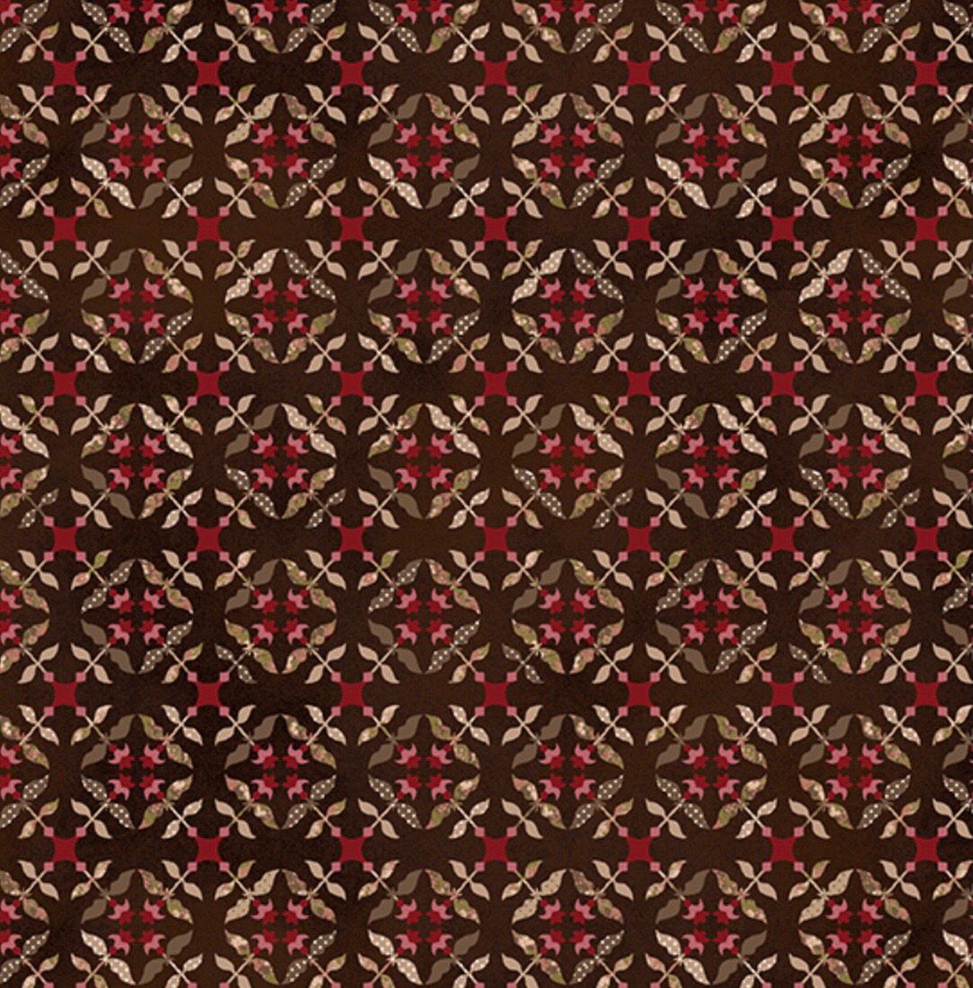 Tickled Pink- Geometric Brown