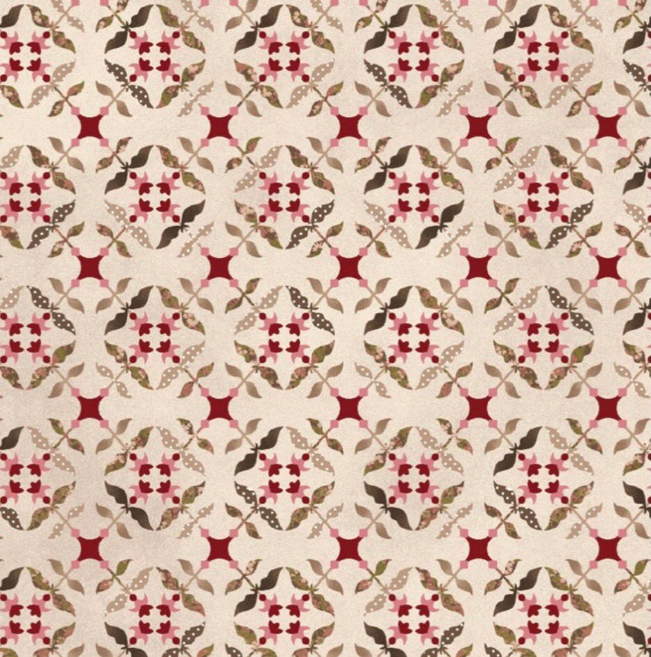 Tickled Pink- Geometric Cream