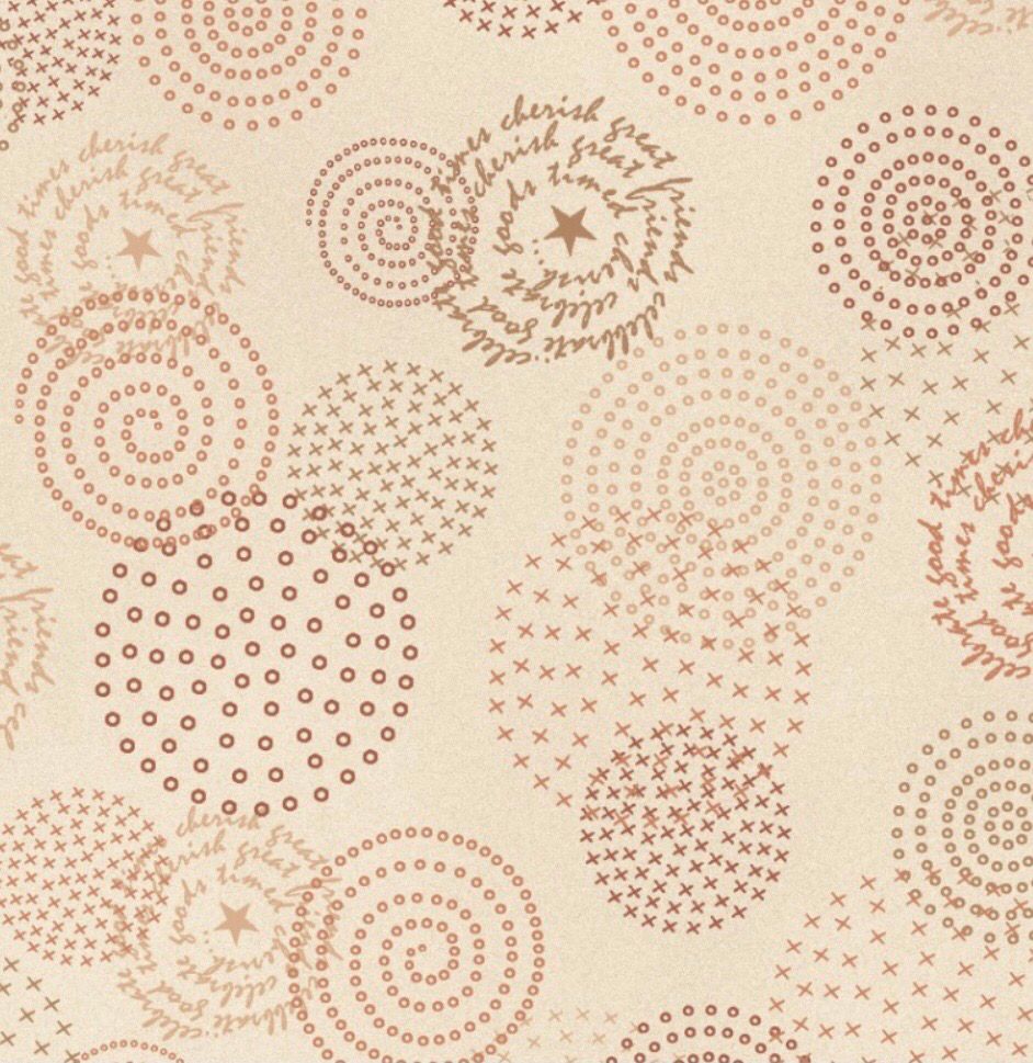 Tickled Pink- Cream Circles