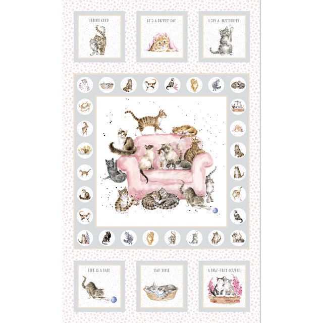 Whiskers And Paws- Cats Panel Whiskers And Paws- Cats Panel