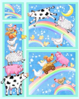 Wee Ones- Over The Rainbow Panel Wee Ones- Over The Rainbow Panel