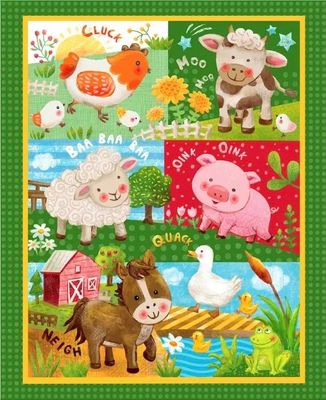 Wee Ones- Farm Animals Panel Wee Ones- Farm Animals Panel
