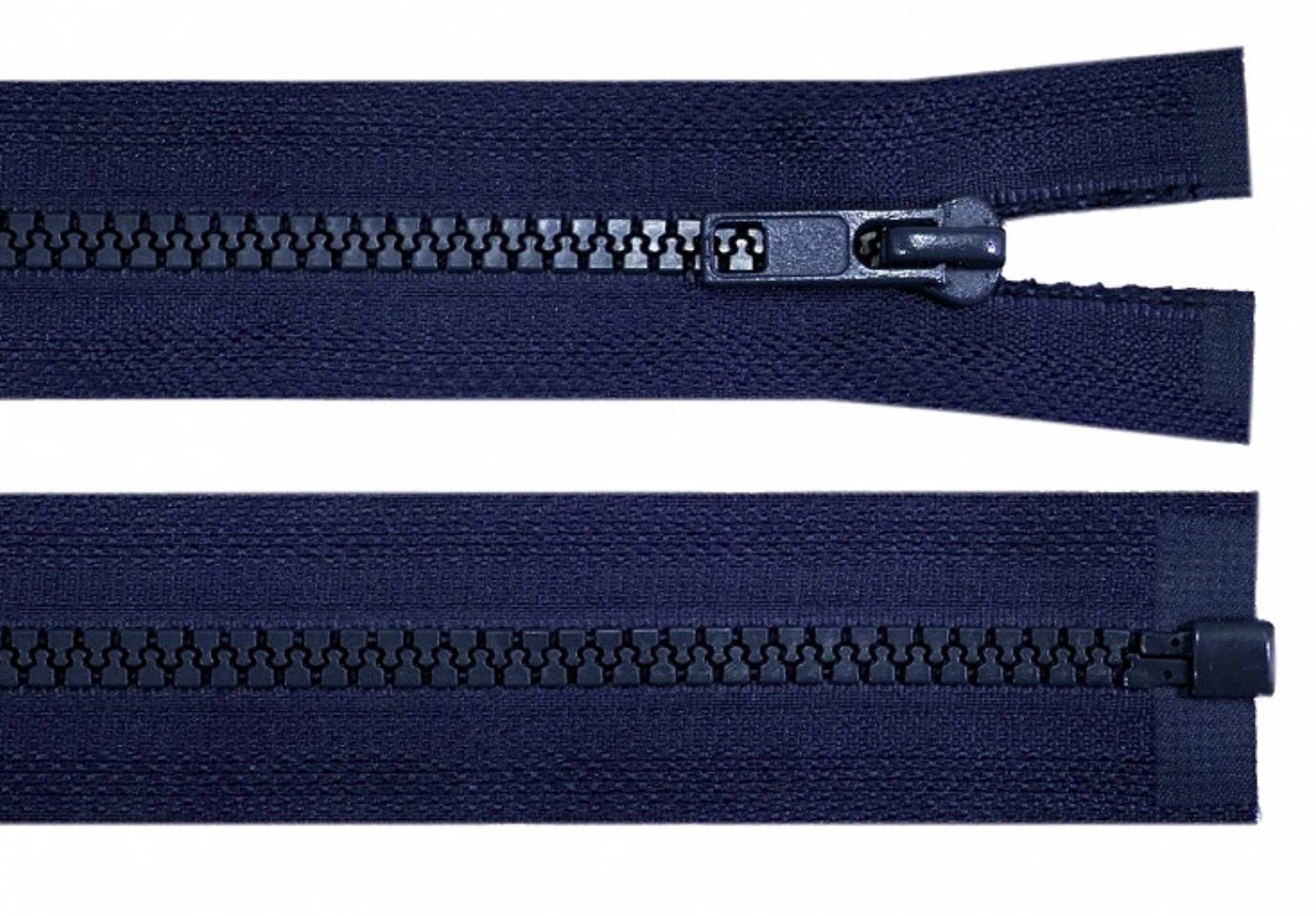 Plastic Open-end Zip 30cm - Navy Plastic Open-end Zip 30cm - Navy